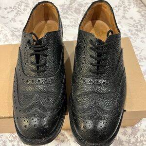 Classic Black Brogue Men's Shoes